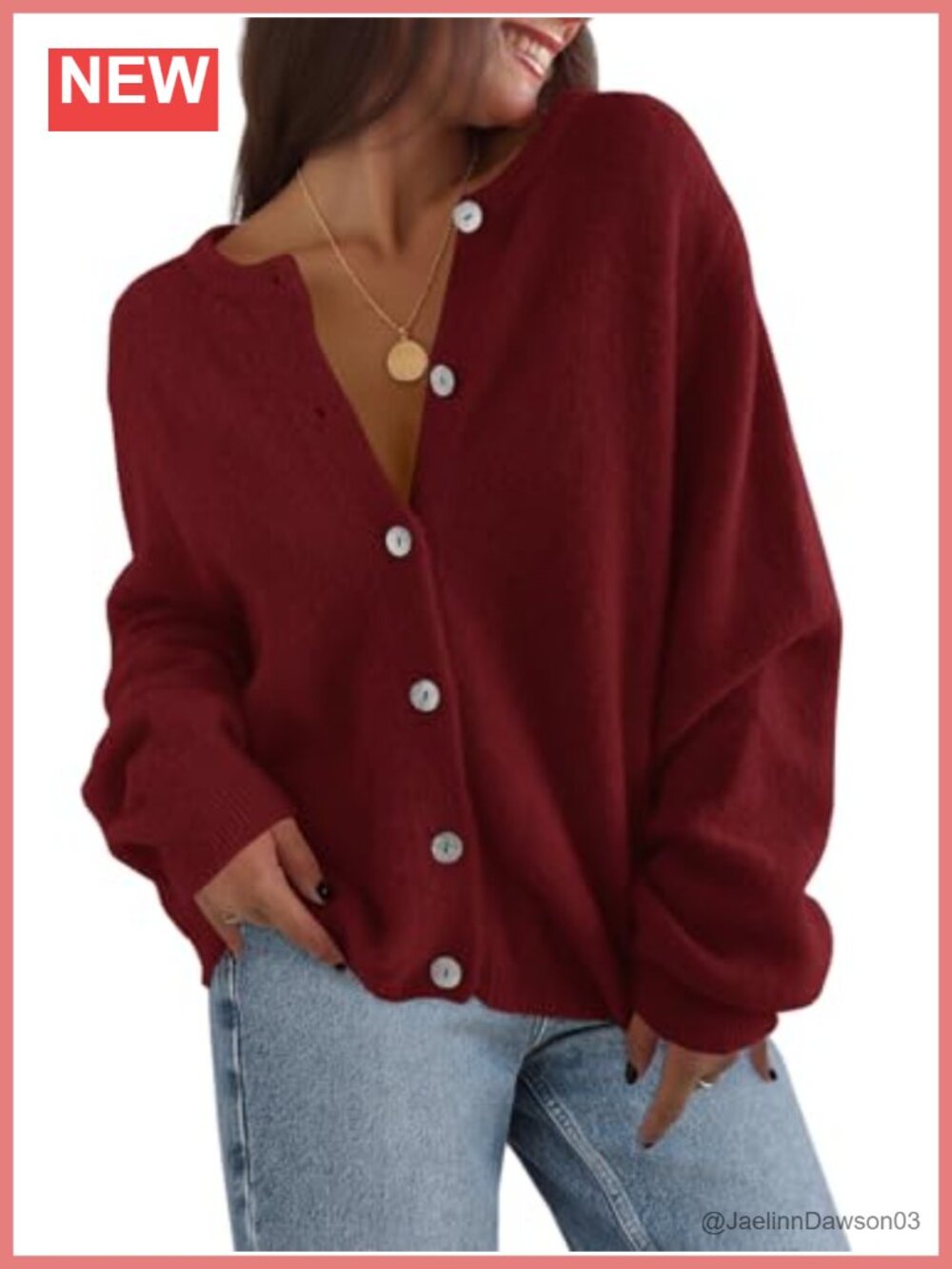 Womens Button Down Cardigan Long Sleeve Knit Open Front Sweater Casual